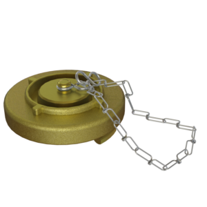 Flange Tampão Monobloco 1½'' com Corrente - Latão