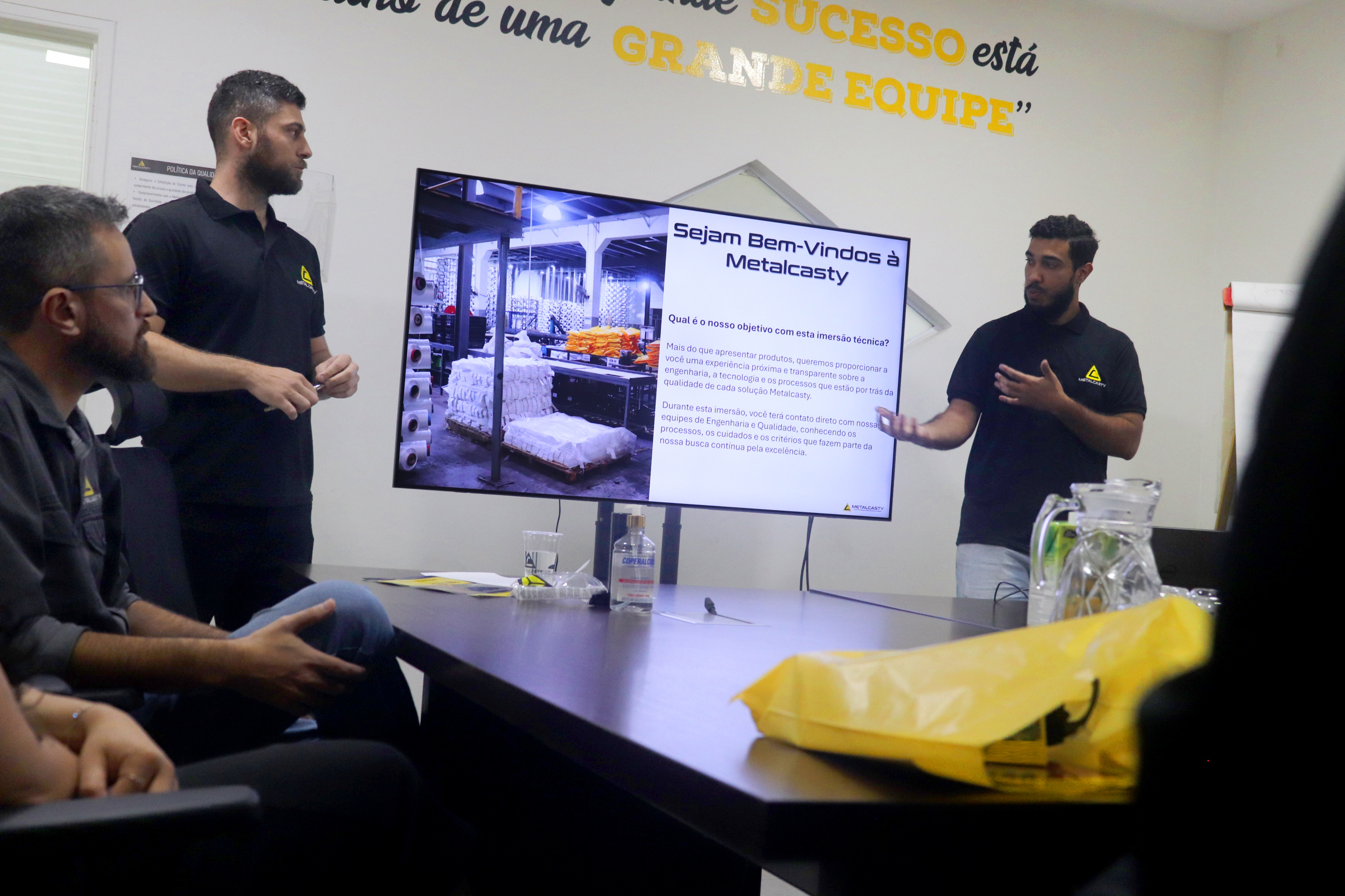 Slide de abertura do Workshop Fabril Metalcasty em São Paulo